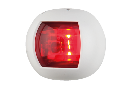 allpa Positielantaarn rood, bakboord, LED 12-24V, wit polycarbonaat huis - 015520 72dp - 9015520