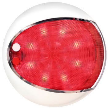 Hella Euroled TOUCH, 2-kleuren LED, wit / rood, 9-33V, wit huis, met dimmer, Ø129,5mm - 041340 72dpi - 9041340
