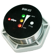 allpa Battery watch monitor model 'BW-02', 7-32V, Ø35mm, 3-way monitoring met alarm - 056180 72dpi - 9056180