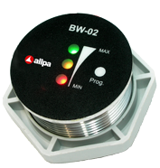allpa Battery watch monitor model 'BW-02', 7-32V, Ø35mm, 3-way monitoring met alarm - 056180 72dpi - 9056180