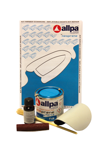 allpa 2-Componenten reparatieset voor Neopreen-Hypalon boten, lichtgrijs - 061105 - 9061105
