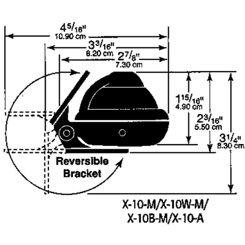 Ritchie Kompas model 'Sport X-10M', beugelkompas, 12V, roos Ø50,8mm/5° - 067010 01 72dpi - 9067010