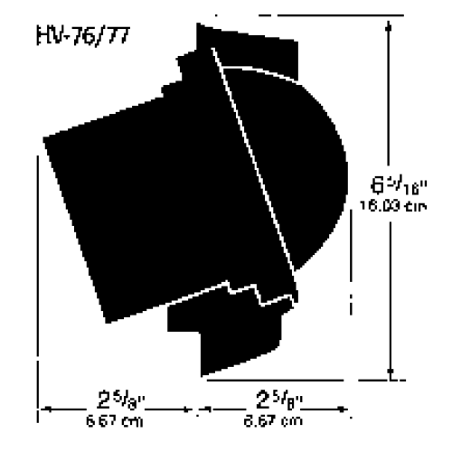 Ritchie Kompas model 'Helmsman HV-76', 12V, schotkompas, roos Ø93,5mm/5°, zwart - 067072 01 72dpi - 9067072