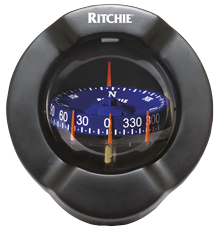 Ritchie Kompas model 'Venture SR-2', 12V, schotkompas, roos Ø93,5mm/5°, zwart, met clinometer - 067085 72dpi - 9067085