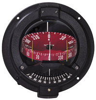 Ritchie Kompas model 'Navigator BN-202', 12V, schotkompas, roos Ø93,5mm/5°, zwart - 067095 72dpi - 9067095
