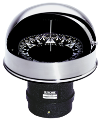 Ritchie Kompas model 'Globemaster FD-600-EP', 12/24/32V, inbouw, Ø152,4mm/2 of 5°, RVS (zeil) - 067384 72dpi - 9067384