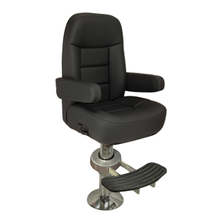 allpa Stuurstoel model 'Mariner de Luxe', zwart/antraciet vinyl - 069229 72dpi - 9069229
