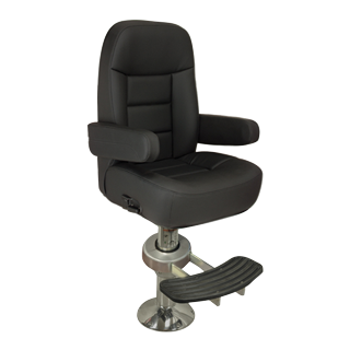 allpa Stuurstoel model 'Mariner de Luxe', zwart/antraciet vinyl - 069229 72dpi - 9069229