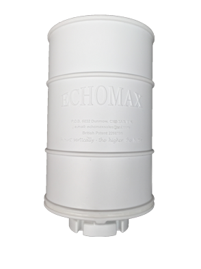 allpa Echomax EM230 midi radarreflector (basemount) zonder RVS beugel, wit - 070421 72dpi 1 - 9070421