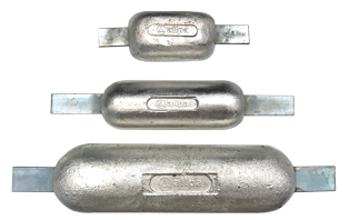 allpa Aluminium lasstrip-anode, 200x95x300x25mm (1,40kg) - 077405 2 1 1 - 9077025