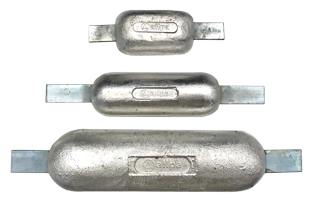 allpa Magnesium lasstrip-anode, 460x80x290x40mm (1,3kg) - 077405 4 1 1 - 9077937
