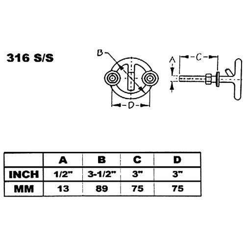 allpa RVS waterskihaak/ring, materiaal Ø12mm, schroefdraad M10 - 078396 01 72dpi - 9078396