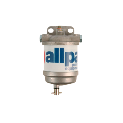 allpa Dieselfilter met waterafscheider en aluminium reservoir, 50l/h (ISO 7840:2004, ISO 1008:2009) - 486420 72dpi - 486420