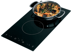 allpa Flush mount elektrische kookplaat met touchscreen control, 2-pits (1200W + 1800W), 230V, 505x285x60mm - 487190 72dpi - 487190