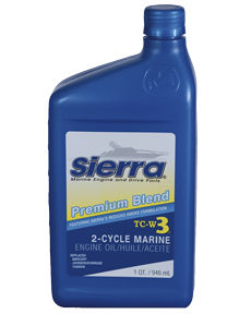 Sierra Motorolie Blue Premium TC3-W3, 946ml, voor outboards 2-takt - 641895002 72dpi - 641895002