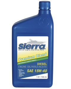 Sierra Motorolie 15W-40, API CL-4, 946ml, voor dieselmotoren - 641895532 72dpi - 641895532