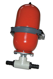 Johnson Pump Accumulator (expansietank), werkdruk max. 12bar, Ø13mm (1/2"), Ø160x315mm, stalen tank 2l - 66094683901 72dpi - 66094683901