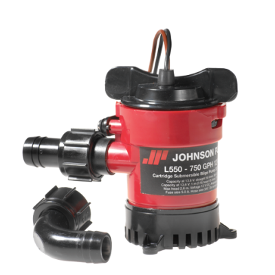 Johnson Pump L-serie bilgepomp (cartridge type) L650, 12V/3,2A, 61l/min, opvoerhoogte max. 3,5m - 6632165001 72dpi - 6632165001