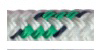 allpa Allcord-18, dubbel gevlochten schootlijn, Ø12mm, wit met groen/zwarte merkdraad, 200m - Al1806 gr 72dpi 1 1 1 - AL1812/GR