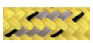 allpa Allcord-19, dubbel gevlochten schootlijn Full Color, Ø8mm, geel met grijze merkdraad, 200m - Al1906 ge 1 - AL1908/GE