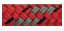 allpa Allcord-19, dubbel gevlochten schootlijn Full Color, Ø8mm, rood met grijze merkdraad, 200m - Al1906 ro 1 - AL1908/RO