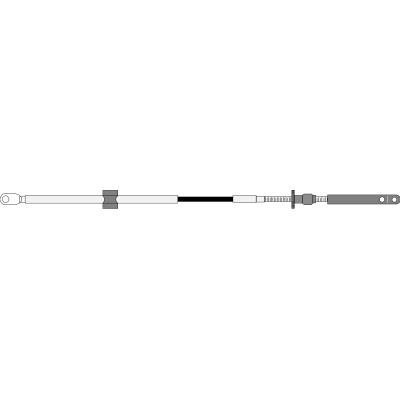 SeaStar Kabel CC205 19' (5.79m) OMC Turbo Jet-throttle - Cc20519 72dpi - CC20519