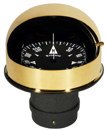 Ritchie Kompas model 'Globemaster FD-600-EX', 12/24/32V, inbouw, Ø152,4mm/2 of 5°, messing (zeil) - Fd 600 ex 1 - 9067385