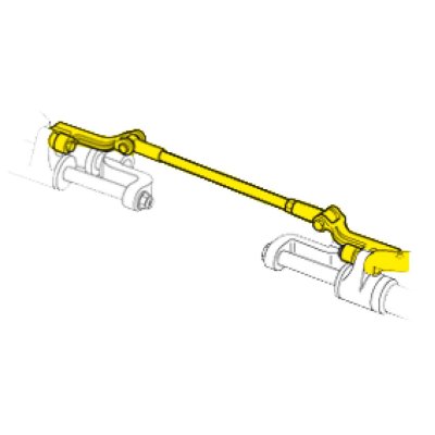 SeaStar Tie bar kit voor frontmontage twin-cylinders, twin-engines - H6002 72dpi - HO6002