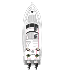 KE-4+ Motorbedieningssysteem outboard -SET-