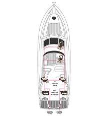 KE-7+ Motorbedieningssysteem inboard -SET-
