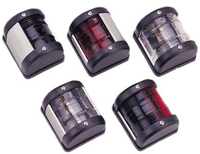 allpa LED-positielantaarn, bakboord, 12V, LED 0,54W, zwart kunststof huis met rode lens - L4400125 72dpi - L4400125