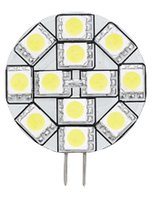 allpa G4 LED-vervangingslamp, zij-insteek, Ø31mm, 12x0,2W (2,5W)/10-30V, warm white - L8000016 72dpi - L8000016