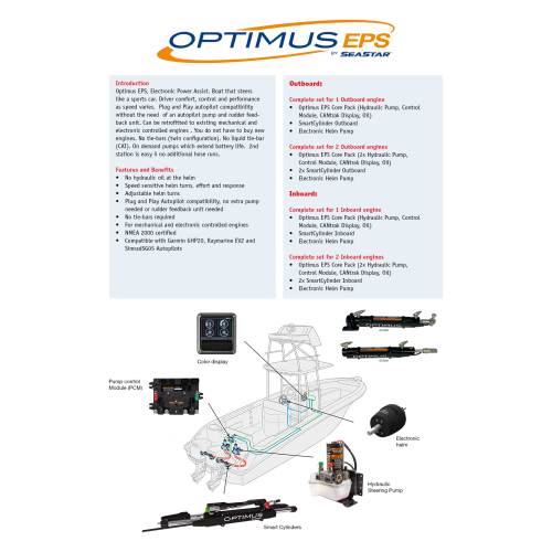 SeaStar Set Optimus EPS Outboard 2 Motoren & 1 Stuurstand - Setepspag46 1 4 - SETEPS02